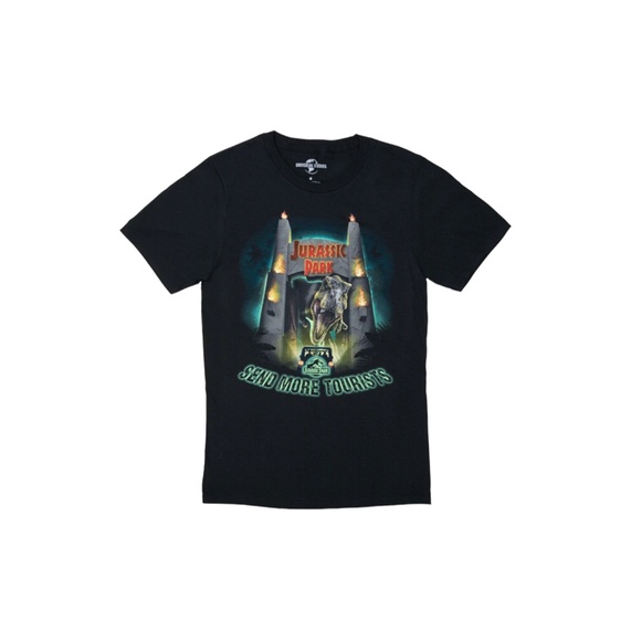 Universal Studios Jurassic Park "Send More Tourists" Glow in the Dark Shirt XL - Picture 1 of 2